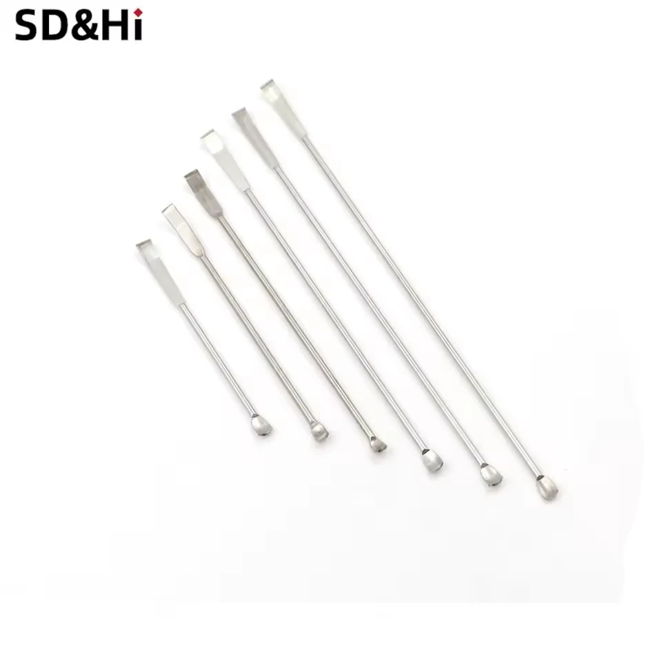 10cm-22cm 6 Styles 304 Stainless Steel Micro Medicine Spoon