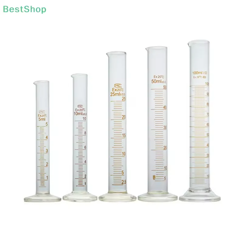 1Pcs Professional Thick Glass Graduated Measuring