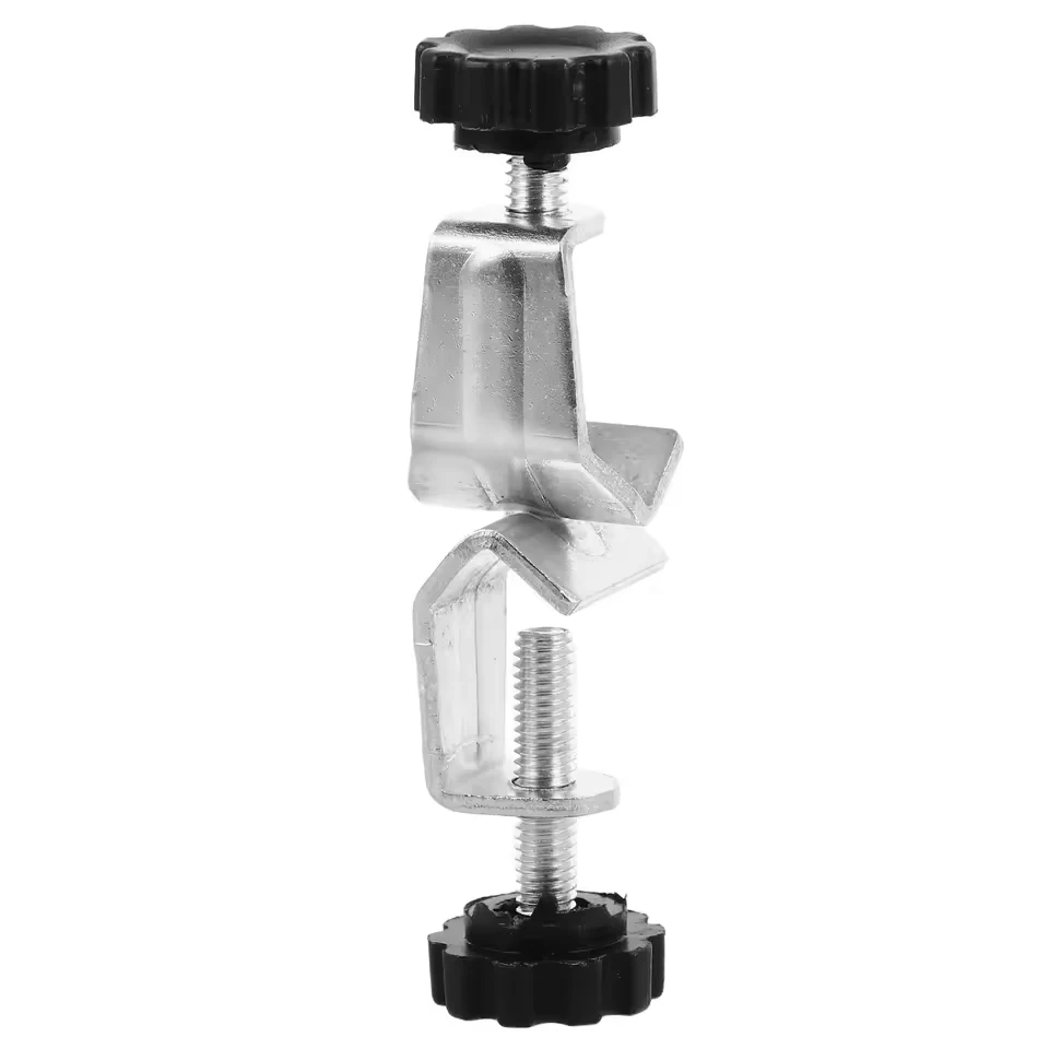 Cross Clamp Stand Laboratory Flask Holder Iron Dual Screw Lock